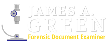 Forensic Document Examiner – James A. Green